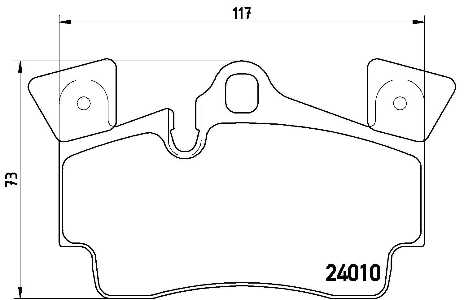 2006, 2005 Porsche Cayenne Disc Brake Pad Set