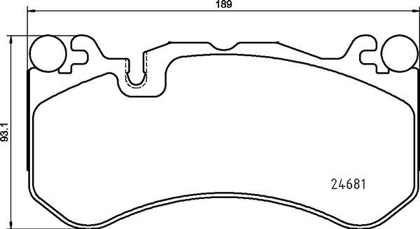 2009, 2008 Mercedes-Benz SL600 2008-2009 Mercedes-Benz CLS63 AMG Disc Brake Pad Set