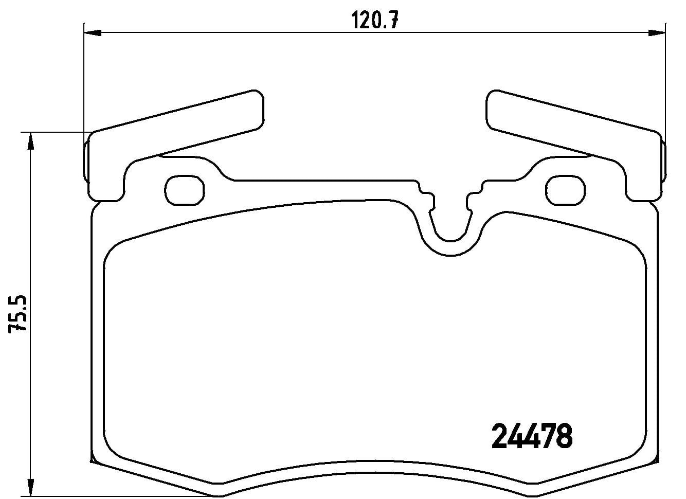 2015, 2014, 2013, 2012, 2011, 2010, 2009 Mini Cooper Disc Brake Pad Set