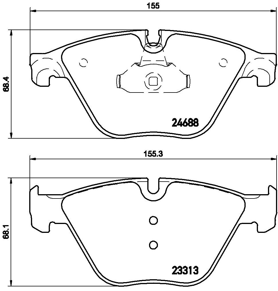 2016, 2015, 2014 BMW 528i Disc Brake Pad Set