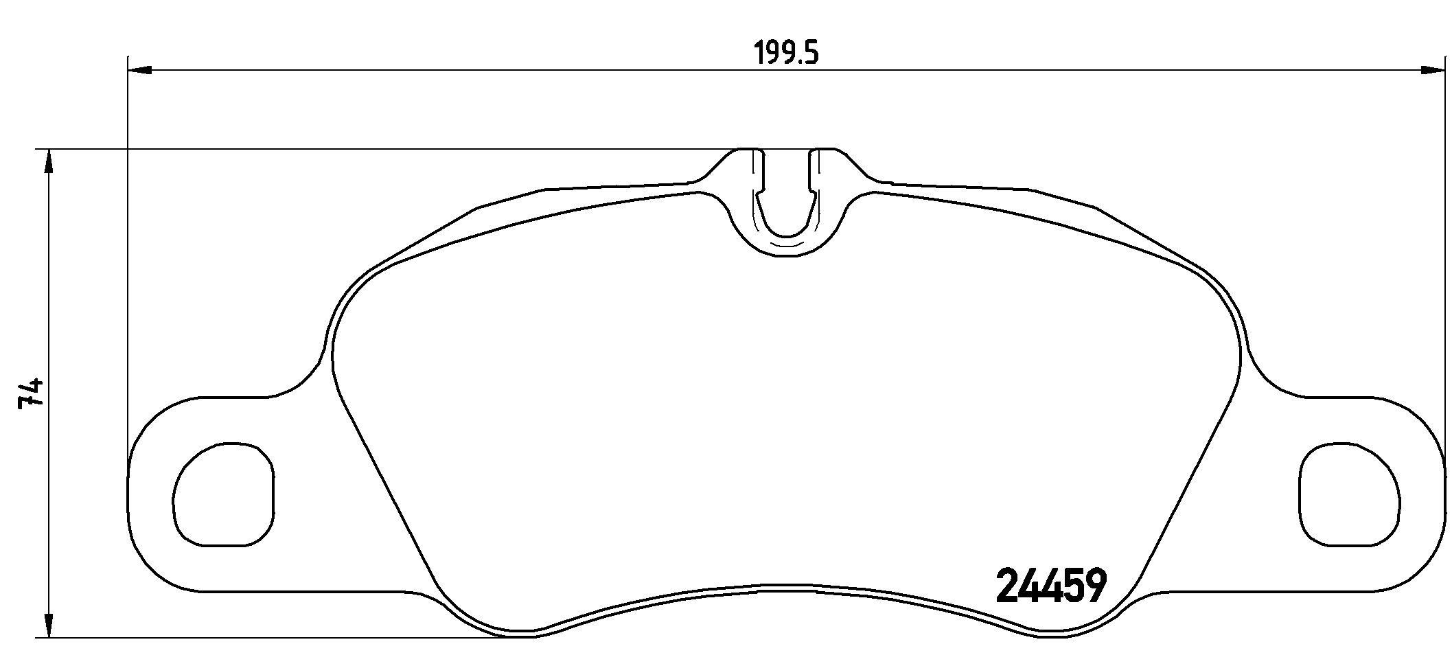 2016, 2015, 2014, 2013 Porsche Boxster Boxster Disc Brake Pad Set