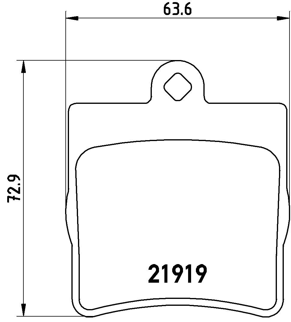 2008, 2007, 2006, 2005, 2004 Chrysler Crossfire Disc Brake Pad Set