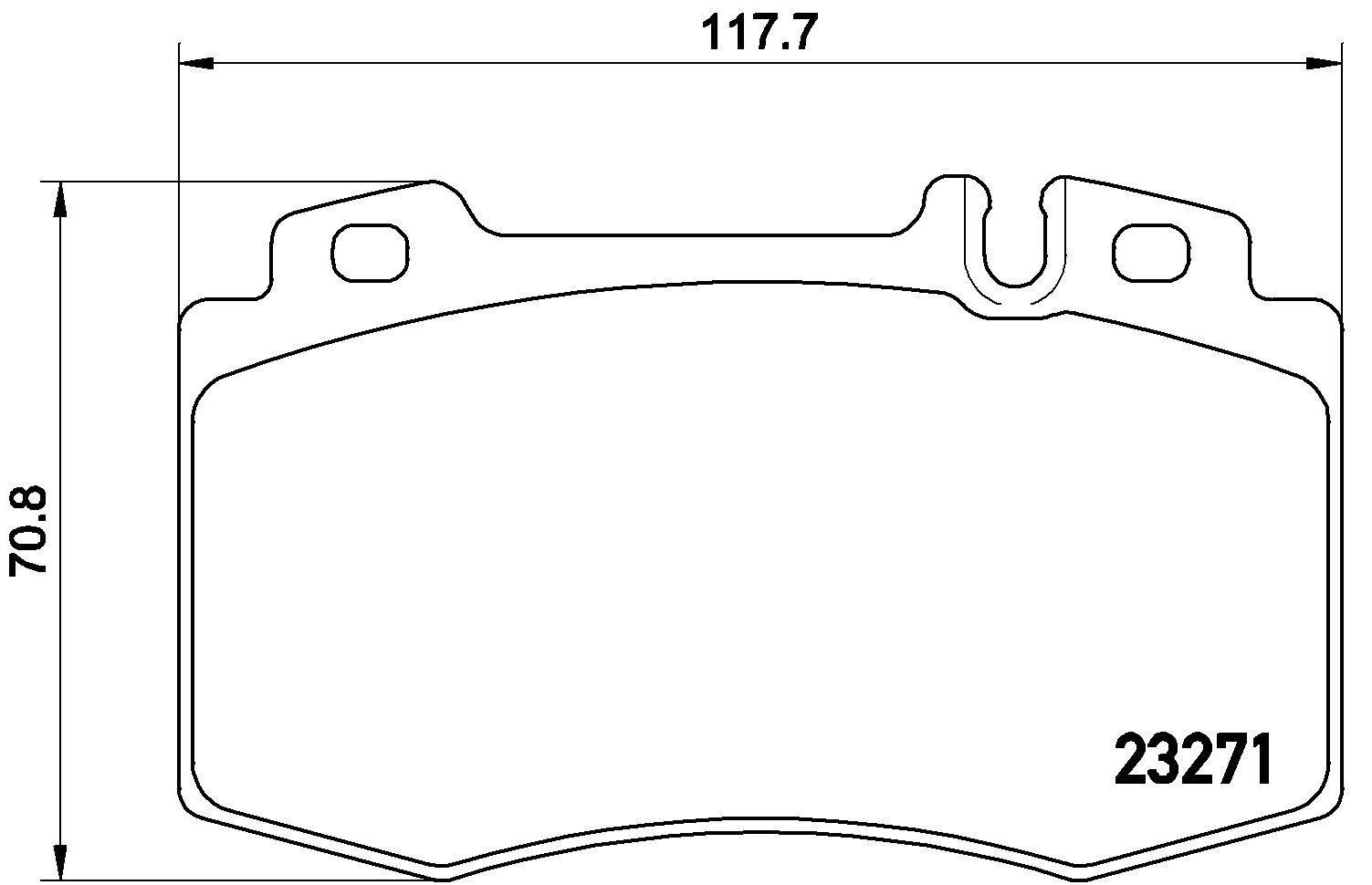 2006, 2005, 2004, 2003 Mercedes-Benz CL600 2003-2006 Mercedes-Benz CL500 Disc Brake Pad Set