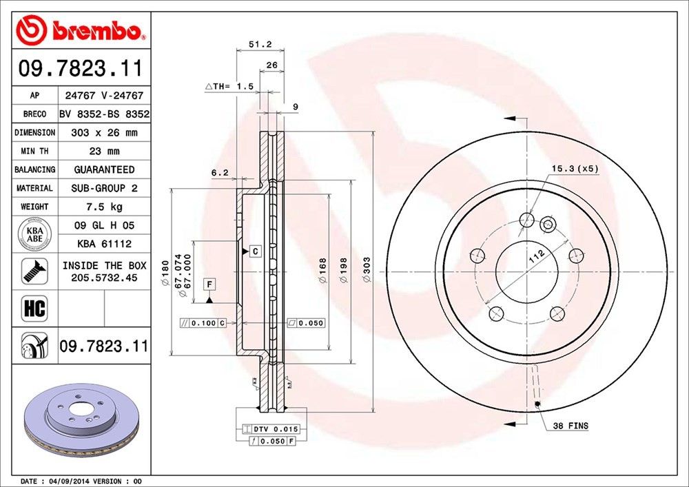 2003, 2002, 2001, 2000, 1999, 1998 Mercedes-Benz ML320 1998-2003 Mercedes-Benz ML320 Disc Brake Rotor