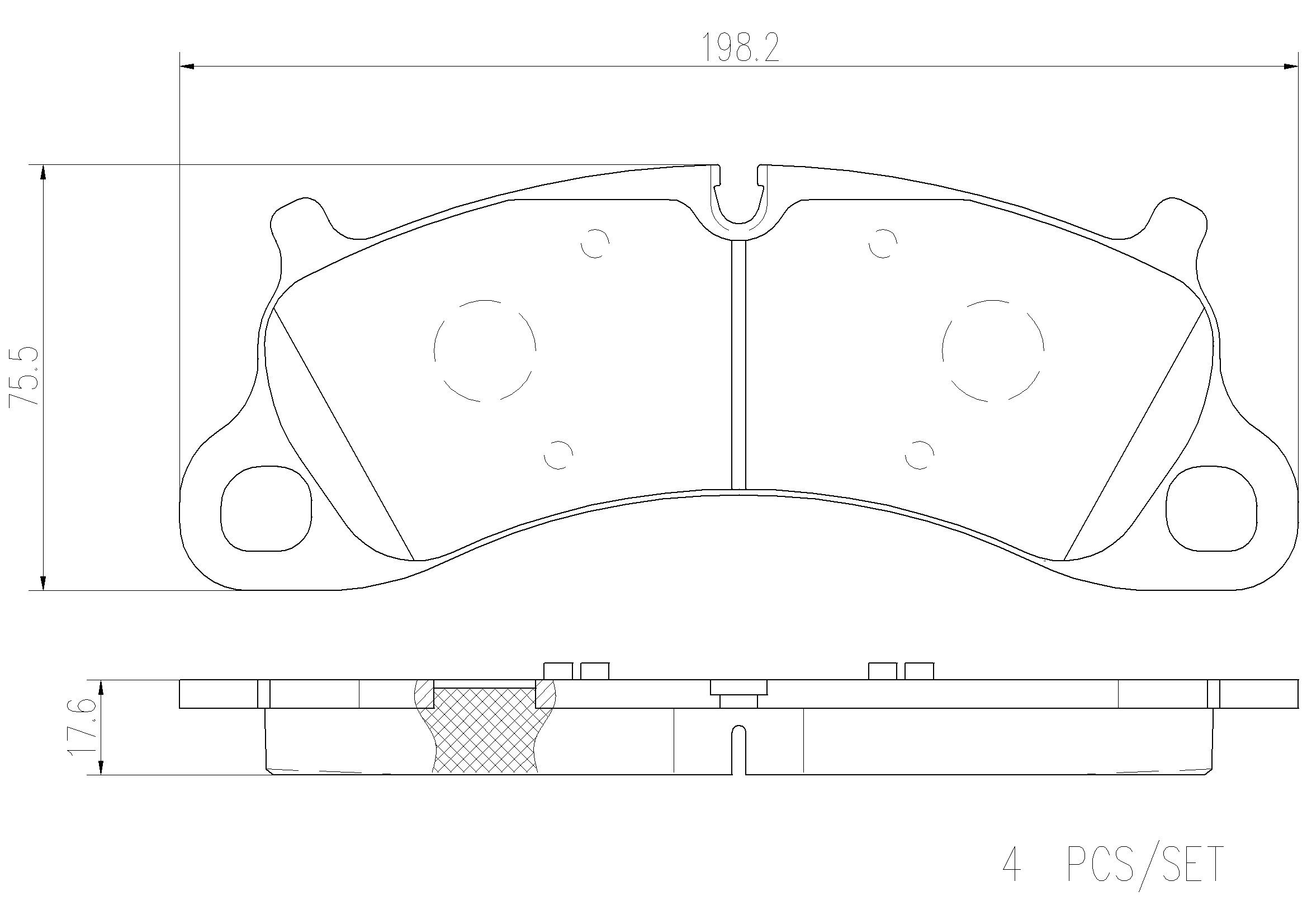 2016 Porsche Boxster Disc Brake Pad Set
