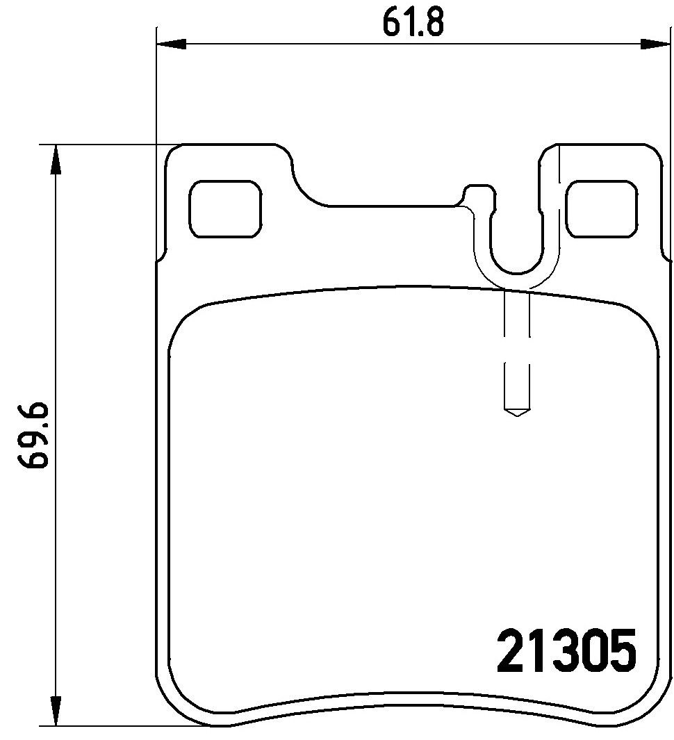 1997, 1996 Mercedes-Benz SL320 1996-1997 Mercedes-Benz 300SD Disc Brake Pad Set