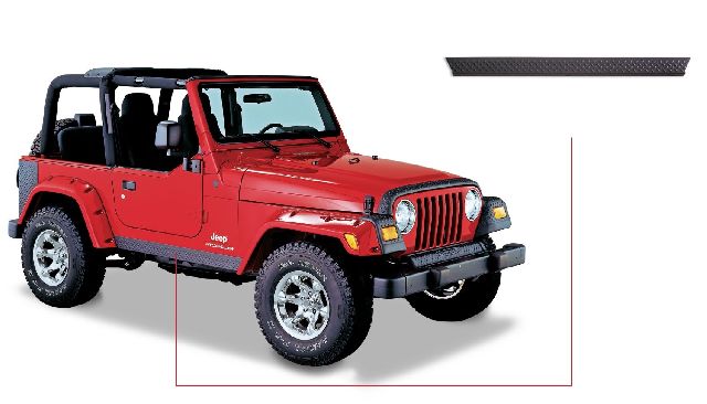 1997-2006 Jeep Wrangler Rocker Panel (Bushwacker)
