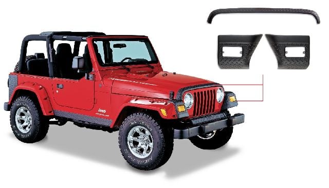 1997-2006 Jeep Wrangler Body Protector Kit (Bushwacker)