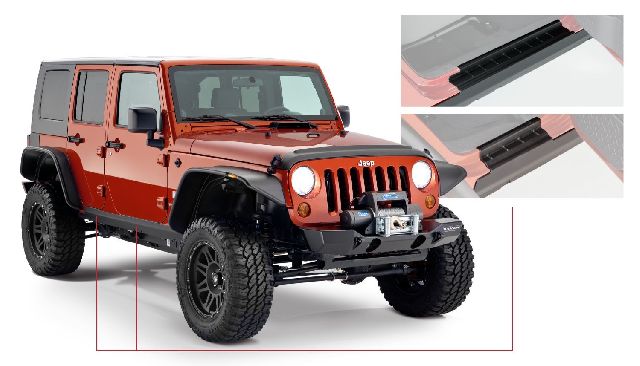 2007-2017 Jeep Wrangler Rocker Panel (Bushwacker)