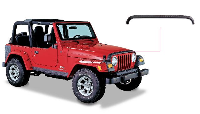 1998-2006 Jeep Wrangler Hood Deflector (Bushwacker)
