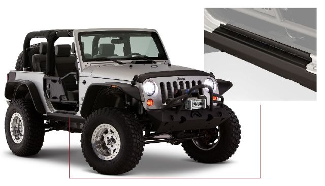 2007-2017 Jeep Wrangler Rocker Panel (Bushwacker)