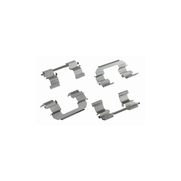 2013-2015 Chevrolet Spark Disc Brake Hardware Kit - Front (Carlson)