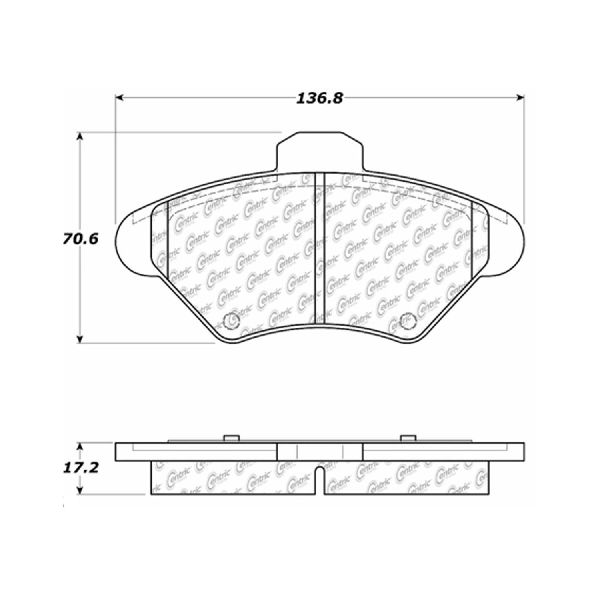 1993-1997 Mercury Cougar Disc Brake Pad Set - Front (Centric)