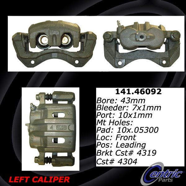 2018-2022 Mitsubishi Outlander PHEV Disc Brake Caliper - Front Left (Centric)