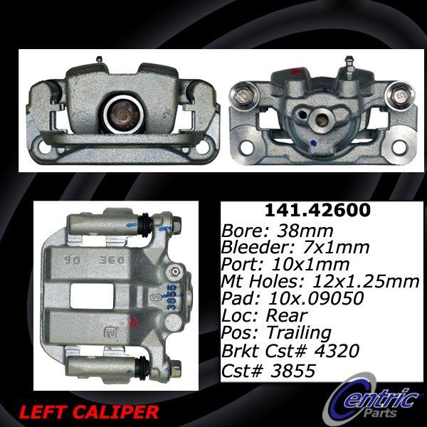 2011-2021 Nissan LEAF Disc Brake Caliper - Rear Left (Centric)