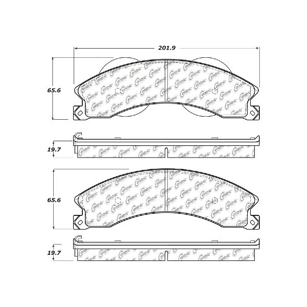 2009-2017 GMC Savana 3500 Disc Brake Pad Set - Rear (Centric)