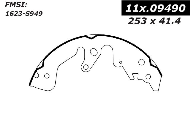 2008 Subaru Impreza Drum Brake Shoe - Rear (Centric)