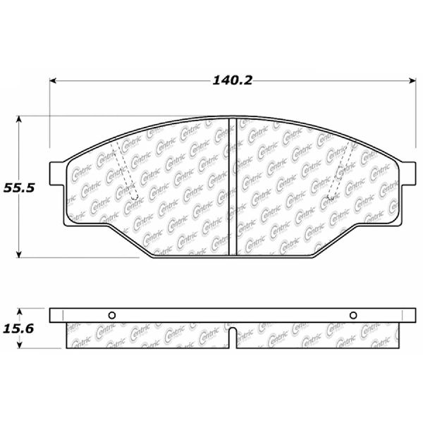 1985-1993 Toyota Pickup Disc Brake Pad Set - Front (Centric)