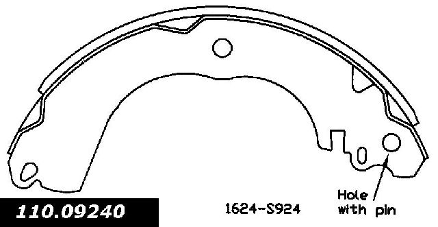 2007-2017 Nissan Tiida Drum Brake Shoe - Rear (Centric)
