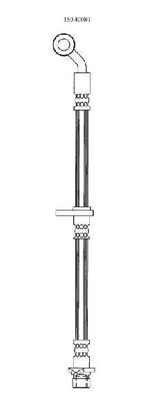 2001-2005 Honda Civic Brake Hydraulic Hose - Front Left (Centric)