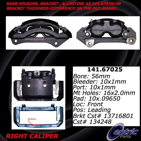 2003-2008 Dodge Ram 2500 Disc Brake Caliper - Front Right (Centric)