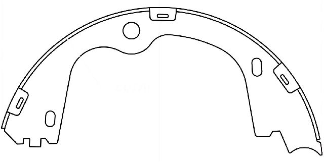 2015-2021 Kia Sedona Parking Brake Shoe - Rear (Centric)
