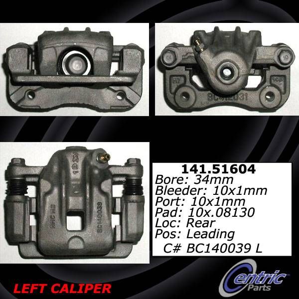 2001-2006 Kia Optima Disc Brake Caliper - Rear Left (Centric)