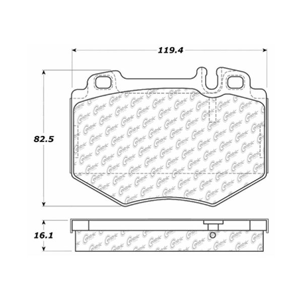 2001-2003 Mercedes-Benz S600 Disc Brake Pad Set - Front (Centric)