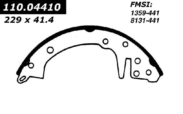 1974-1979 Dodge Colt Drum Brake Shoe - Rear (Centric)