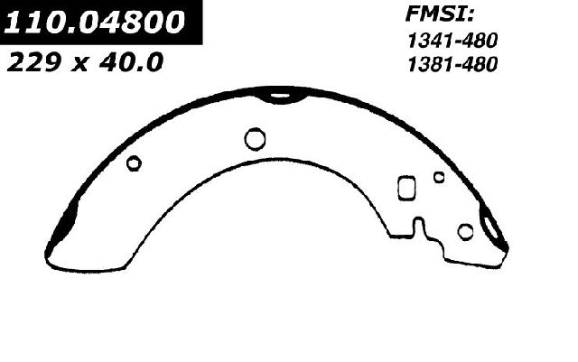 1981-1984 Nissan Maxima Drum Brake Shoe - Rear (Centric)