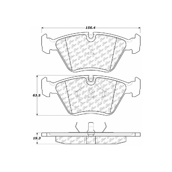 1998-2002 BMW Z3 Disc Brake Pad Set - Front (Centric)