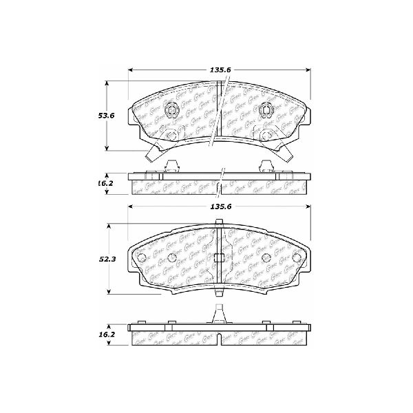 1986-1991 Cadillac Eldorado Disc Brake Pad Set - Front (Centric)