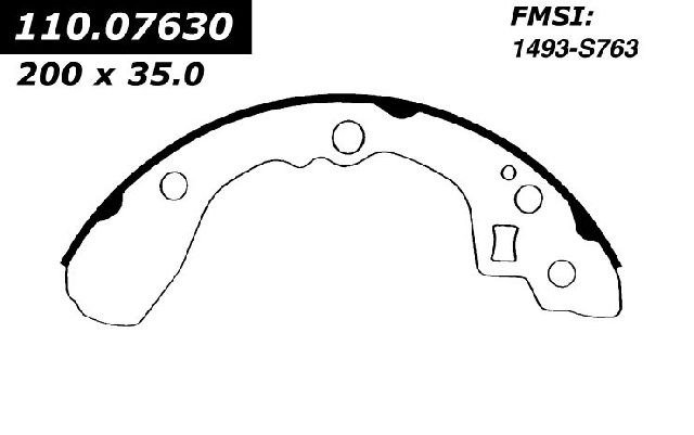 2000-2004 Kia Spectra Drum Brake Shoe - Rear (Centric)
