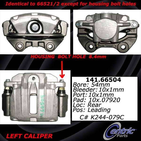 2003-2005 Chevrolet Astro Disc Brake Caliper - Rear Right (Centric)