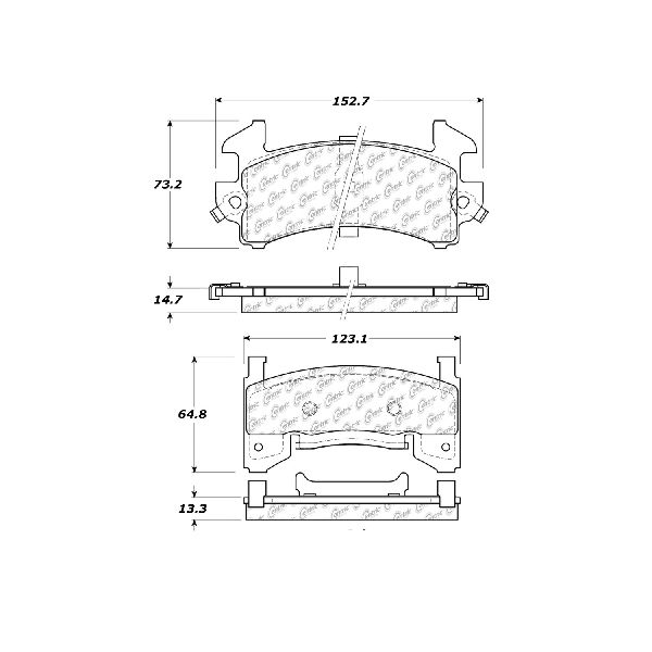 1978-1981 Buick Century Disc Brake Pad Set - Front (Centric)