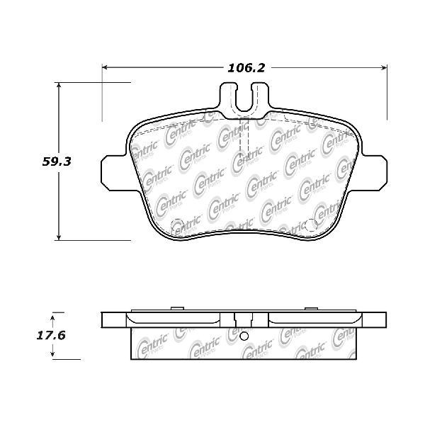 2015-2020 Mercedes-Benz GLA250 Disc Brake Pad Set - Rear (Centric)