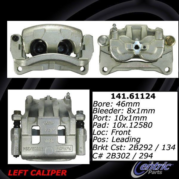 2007-2009 Lincoln MKX Disc Brake Caliper - Front Left (Centric)