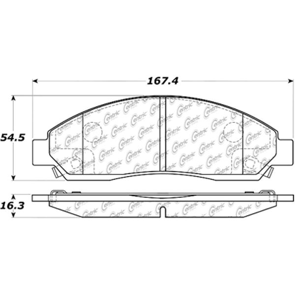 2004-2008 GMC Canyon Disc Brake Pad Set - Front (Centric)