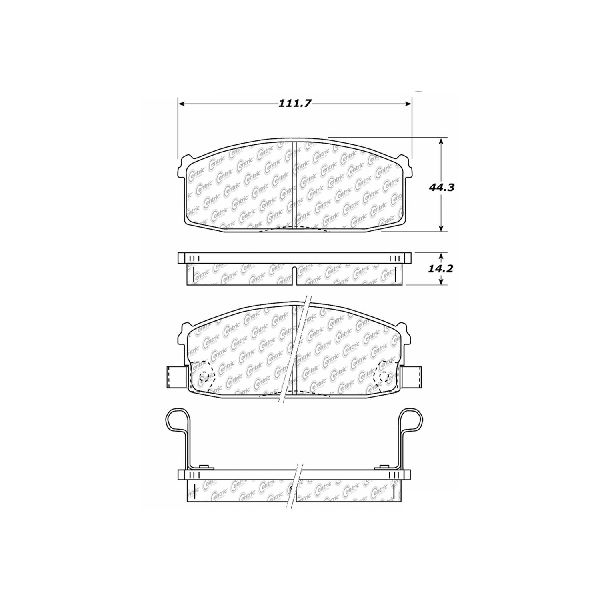 1984-1988 Nissan 200SX Disc Brake Pad Set - Front (Centric)
