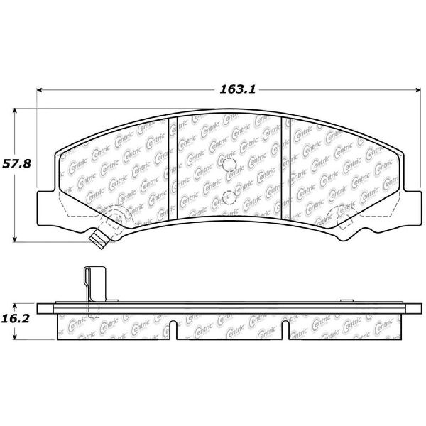 2006-2007 Chevrolet Monte Carlo Disc Brake Pad Set - Front (Centric)