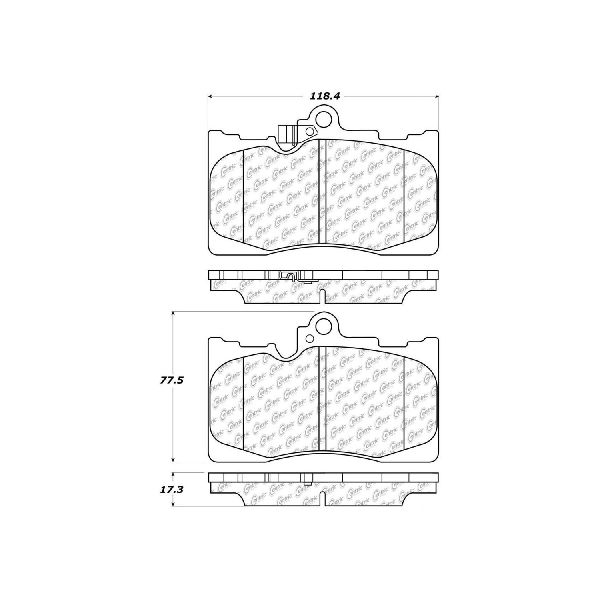 2016-2021 Lexus IS300 Disc Brake Pad Set - Front (Centric)