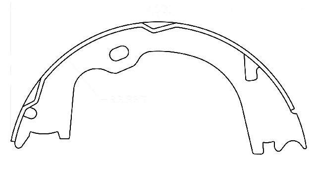 2009-2023 Chevrolet Express 2500 Parking Brake Shoe - Rear (Centric)