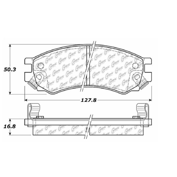1991-2002 Saturn SL1 Disc Brake Pad Set - Front (Centric)
