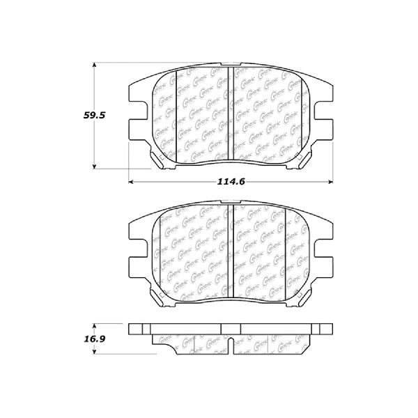 2002-2003 Lexus RX300 Disc Brake Pad Set - Front (Centric)