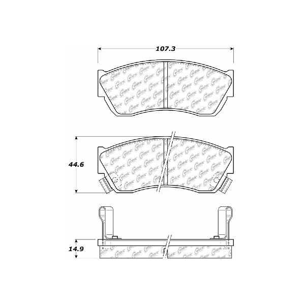 1989-2001 Suzuki Swift Disc Brake Pad Set - Front (Centric)