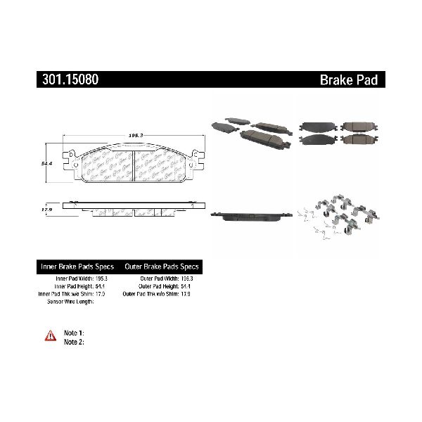 2011-2019 Ford Flex Disc Brake Pad Set - Front (Centric)