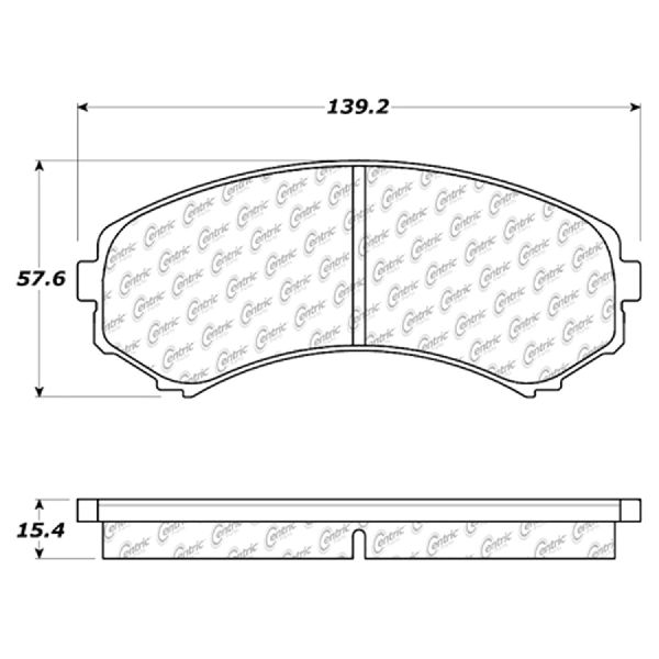 2002-2004 Isuzu Axiom Disc Brake Pad Set - Front (Centric)