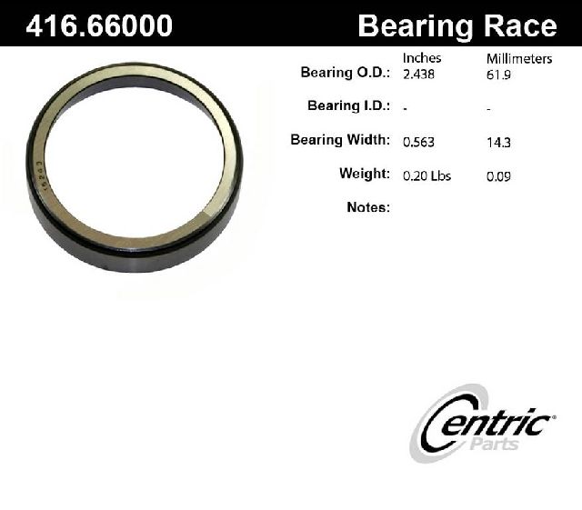1996-2002 Chevrolet Express 2500 Wheel Bearing Race - Front Outer (Centric)