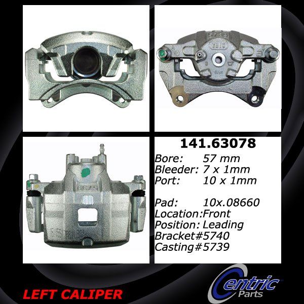 2008-2014 Dodge Avenger Disc Brake Caliper - Front Left (Centric)