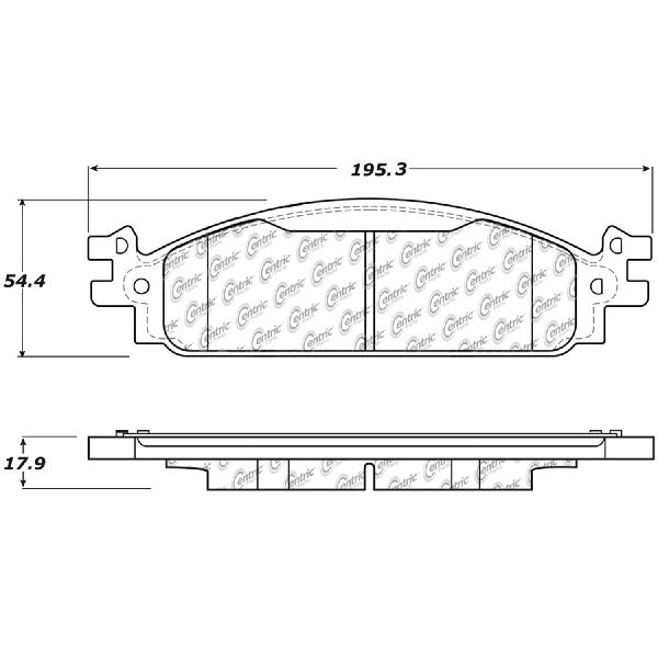 2011-2019 Ford Flex Disc Brake Pad Set - Front (Centric)